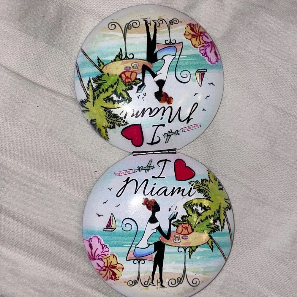 I love Miami mirror african American cafe gift present sorority aka DST zeta - Picture 2 of 3